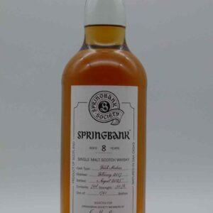 Springbank 8 Years Old Springbank Society